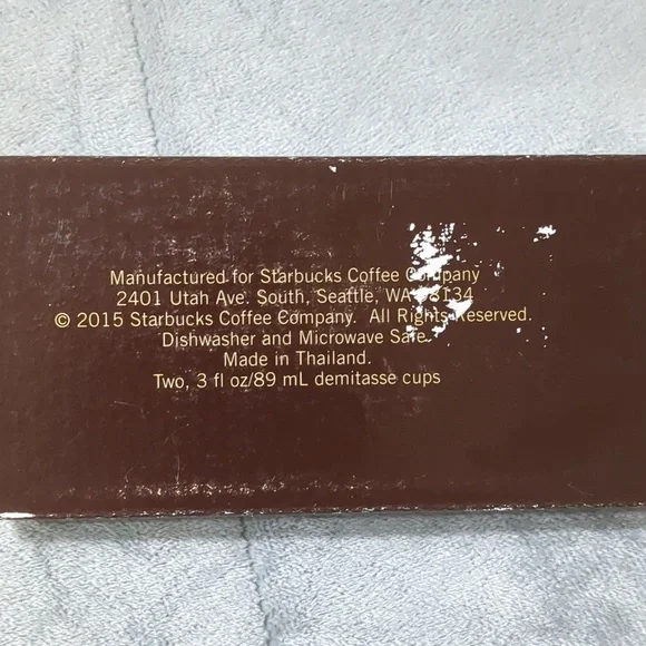 Starbucks Coffee Set Of Two Demitasse - Paris -France 3oz Mini Mug NIB - Picture 5 of 9